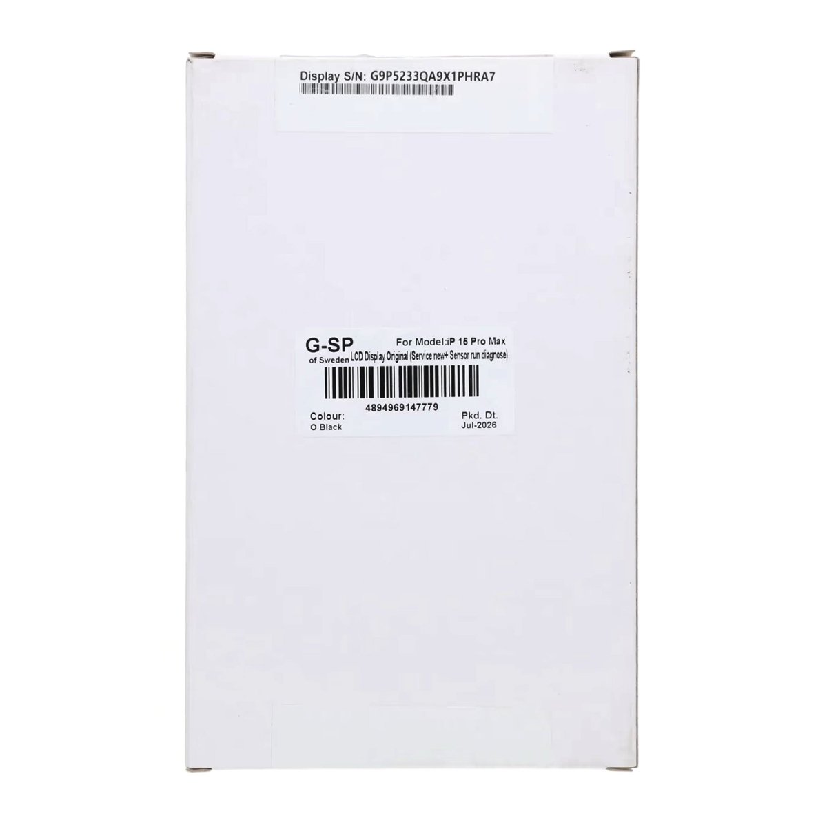 iPhone 15 Pro Max Original OLED-skærm - Sensor-diagnostik
