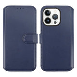 Rvelon iPhone 15 Pro Max Cover Ægte Læder Blå