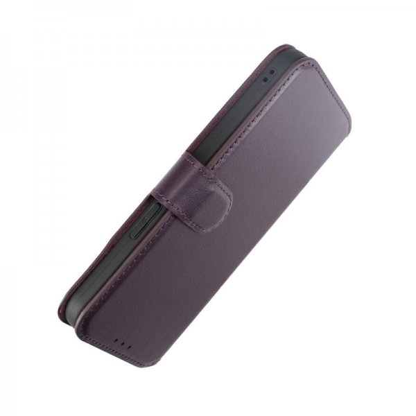 Rvelon iPhone 15 Pro Max Cover Ægte Læder Lilla