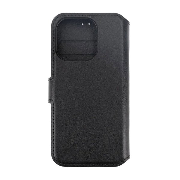Rvelon iPhone 15 Pro Max Etui Ægte Læder Sort