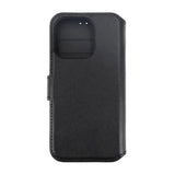 Rvelon iPhone 15 Pro Max Etui Ægte Læder Sort