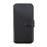 Rvelon iPhone 15 Pro Max Etui Ægte Læder Sort