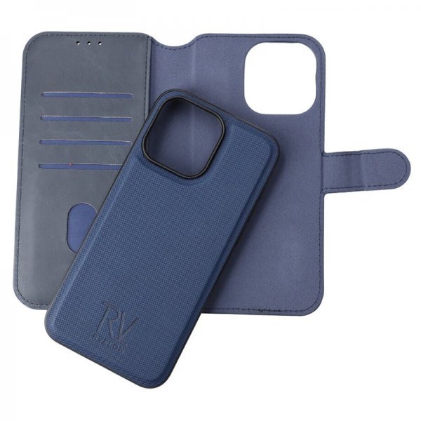 Rvelon iPhone 15 Pro Max Cover Magnetisk Aftageligt Skal Blå