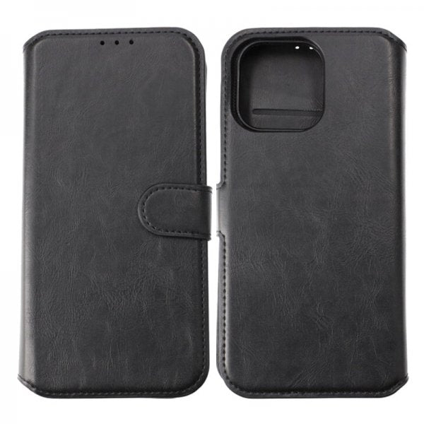 Rvelon iPhone 15 Pro Max Cover Magnetisk Aftageligt Cover Sort