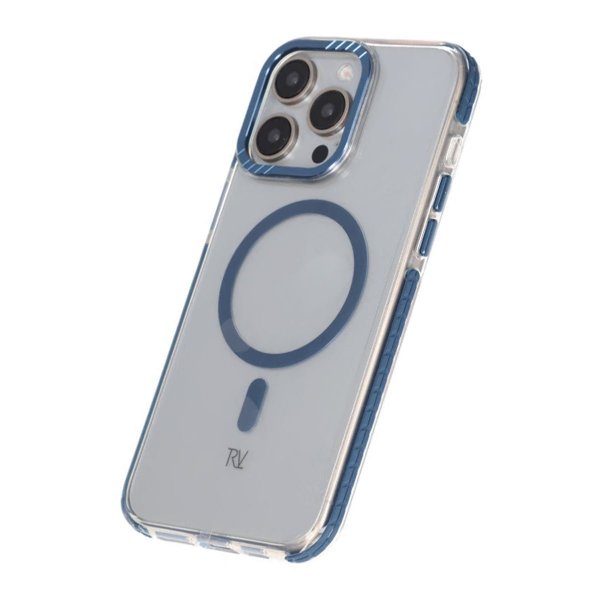 Rvelon iPhone 15 Pro Max Cover TPU MagSafe Blå