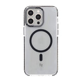 Rvelon iPhone 15 Pro Max Cover TPU MagSafe Sort Gennemsigtig