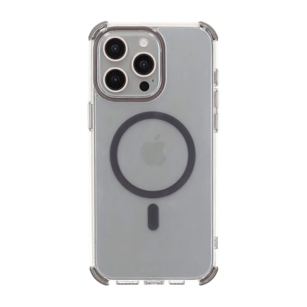 Rvelon iPhone 15 Pro Max Cover Forstærkede Hjørner Grå