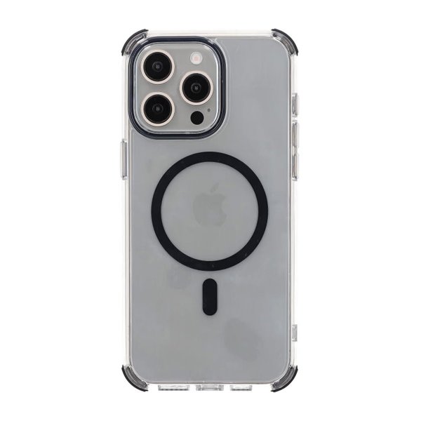 Rvelon iPhone 15 Pro Max Cover Forstærkede Hjørner Sort