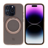 Rvelon iPhone 15 Pro Max Cover Roterbart MagSafe Stativ Brun