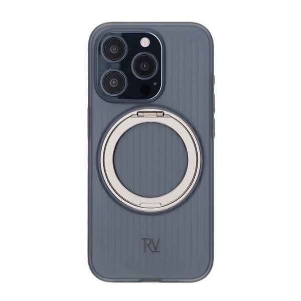 Rvelon iPhone 15 Pro Max Cover Roterbart MagSafe Stativ Grå