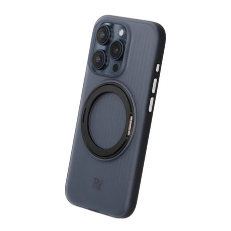 Rvelon iPhone 15 Pro Max Cover Roterbart MagSafe Stativ Sort