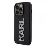 Karl Lagerfeld iPhone 15 Pro Max Cover 3D Rubber Karl Sort