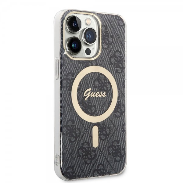 Guess iPhone 15 Pro Max Cover 4G Pattern MagSafe Sort