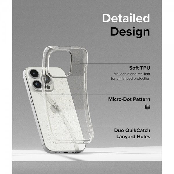 Ringke iPhone 15 Pro Max Cover Air Glitter Clear