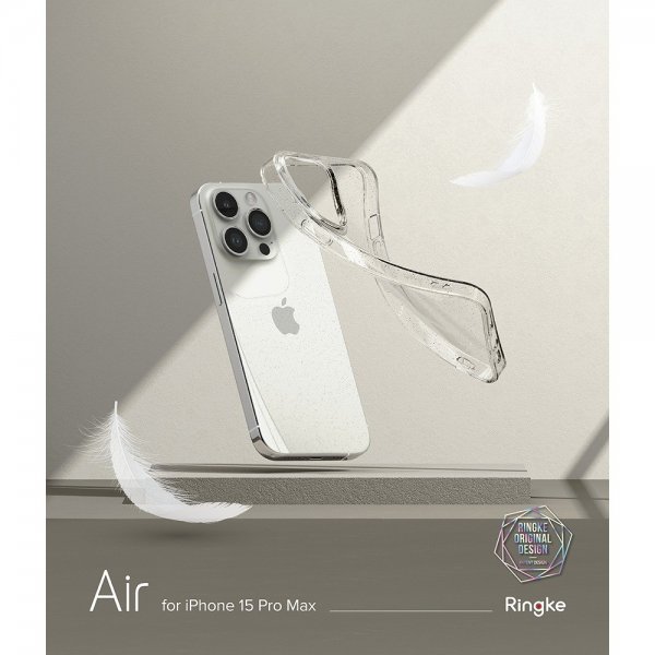 Ringke iPhone 15 Pro Max Cover Air Glitter Clear