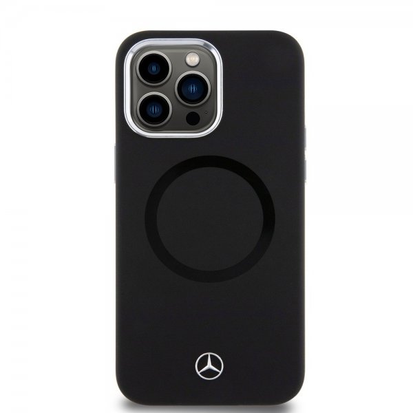 Mercedes Benz iPhone 15 Pro Max Cover Bicolor MagSafe Sort