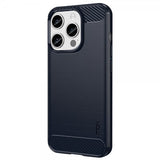 Mofi iPhone 15 Pro Max Cover Børstet Kulfibertekstur Blå