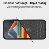 Mofi iPhone 15 Pro Max Cover Børstet Kulfibertekstur Blå