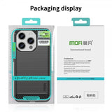 Mofi iPhone 15 Pro Max Cover Børstet Kulfibertekstur Rød