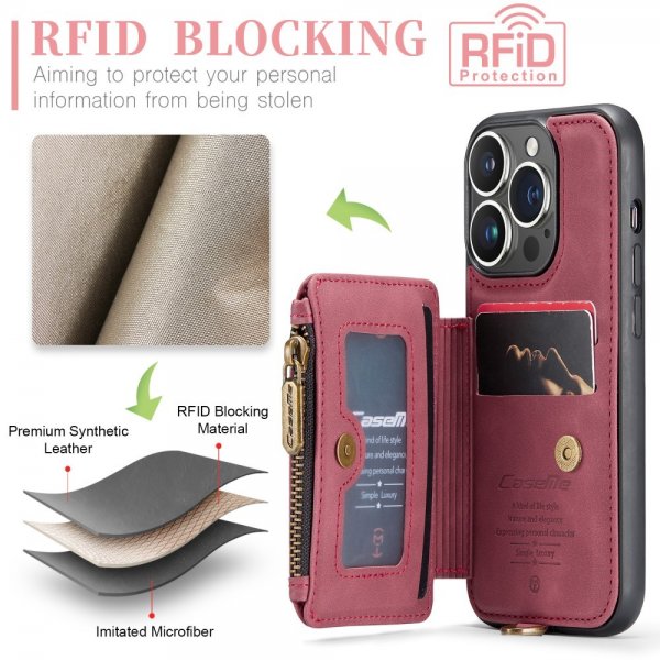 CaseMe iPhone 15 Pro Max Cover C20 Series Rød