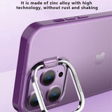 X-Level iPhone 15 Pro Max Cover Kameraramme Kickstand Sort