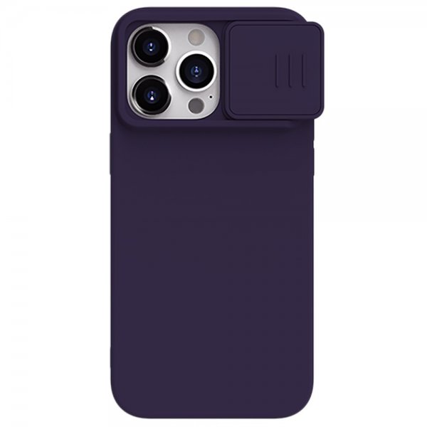Nillkin iPhone 15 Pro Max Cover CamShield Silky MagSafe Mørklilla