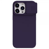 Nillkin iPhone 15 Pro Max Cover CamShield Silky MagSafe Mørklilla