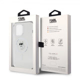Karl Lagerfeld iPhone 15 Pro Max Cover Choupette MagSafe Transparent
