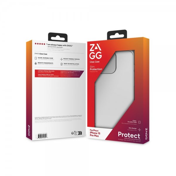 ZAGG iPhone 15 Pro Max Cover Klar