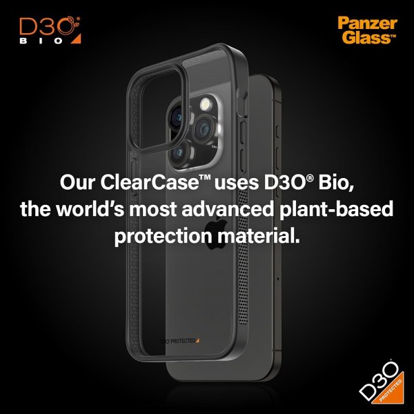 PanzerGlass iPhone 15 Pro Max Cover ClearCase D3O Sort