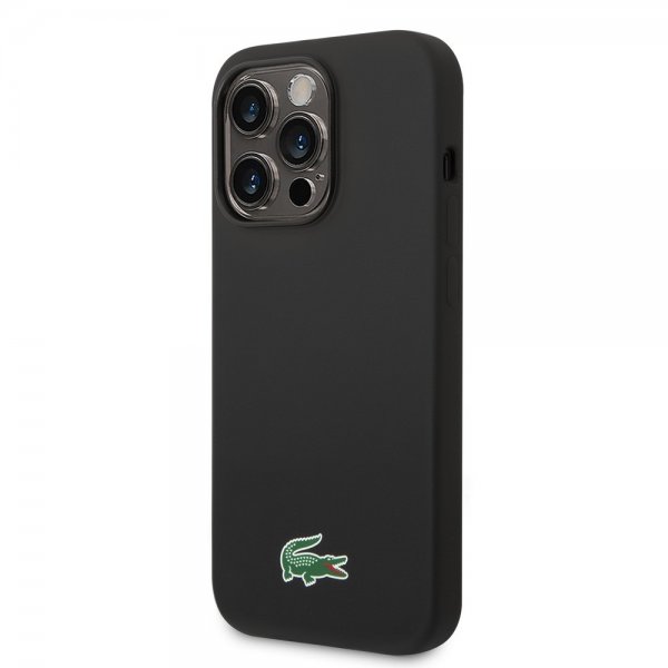 Lacoste iPhone 15 Pro Max Cover Croc Logo MagSafe Sort