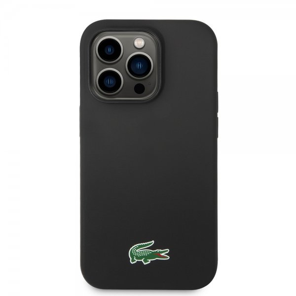 Lacoste iPhone 15 Pro Max Cover Croc Logo MagSafe Sort