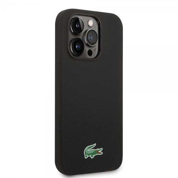 Lacoste iPhone 15 Pro Max Cover Croc Logo MagSafe Sort