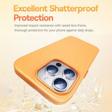 Baseus iPhone 15 Pro Max Cover Fauxther Series Orange