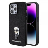 Karl Lagerfeld iPhone 15 Pro Max Cover Fixed Glitter Sort