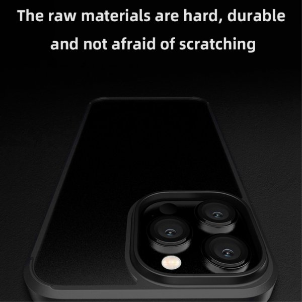 X-Level iPhone 15 Pro Max Cover Matteret Transparent Sort