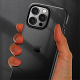 X-Level iPhone 15 Pro Max Cover Matteret Transparent Sort