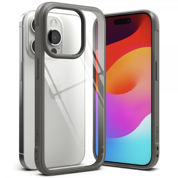 Ringke iPhone 15 Pro Max Cover Fusion Bold Grå
