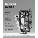 Ringke iPhone 15 Pro Max Cover Fusion X Design Camo Black