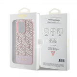 Guess iPhone 15 Pro Max Cover G Cube MagSafe Pink