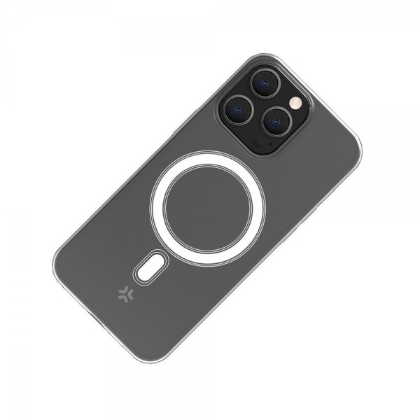 Celly iPhone 15 Pro Max Cover GELSKINMAG MagSafe Transparent