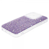 iPhone 15 Pro Max Cover Glitter Pailletter Lilla