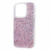 iPhone 15 Pro Max Cover med Glitterpailletter Rosa