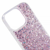 iPhone 15 Pro Max Cover med Glitterpailletter Rosa