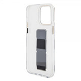 Guess iPhone 15 Pro Max Cover Grip Stand Clear Transparent