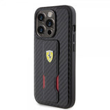 Ferrari iPhone 15 Pro Max Cover Grip Stand Funktion Sort