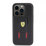 Ferrari iPhone 15 Pro Max Cover Grip Stand Funktion Sort