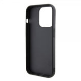 Karl Lagerfeld iPhone 15 Pro Max Cover Grip Stand Funktion Sort