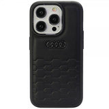 Audi iPhone 15 Pro Max Cover GT Synthetic Leather Sort
