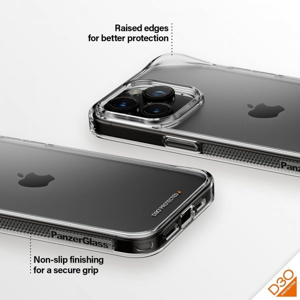 PanzerGlass iPhone 15 Pro Max Cover HardCase D3O Transparent